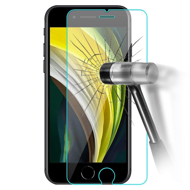 iPhone 6/7/8/SE 2020 Flat tempered glass - Bulk